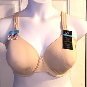 BALI DFC548 Champagne U Smoothing & Concealing Underwire Bra Size 40D NWT